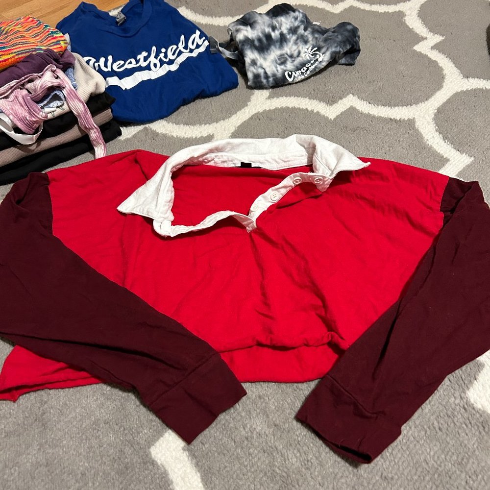 Thrifted Cropped Long Sleeve